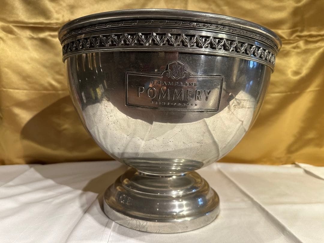 Champagne pommery Ice bucket cooler Stainless Vintage Rare Collectible (1 of 4)
