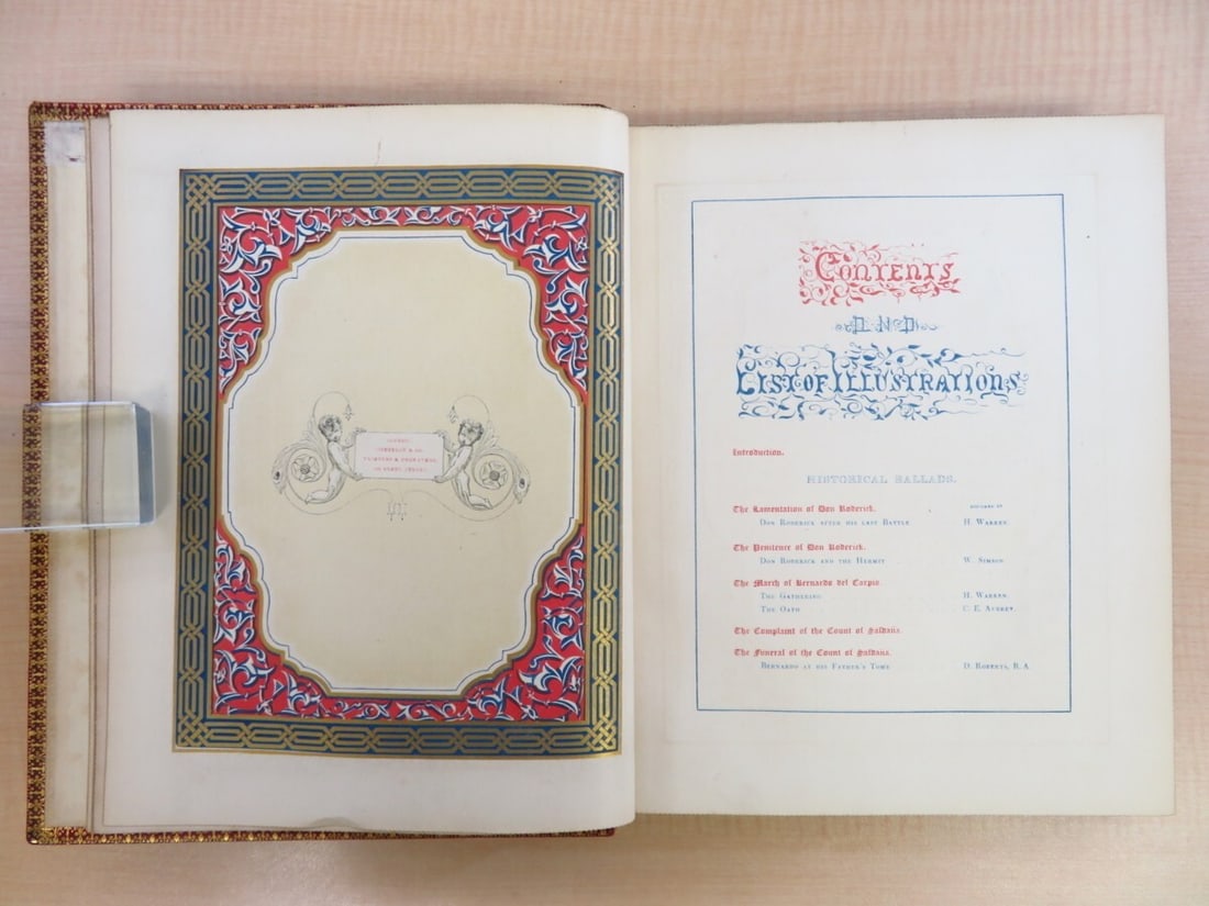 Ancient Spanish Ballads J.G. Lockhart 1st Edition 1841 Owen Jones Ornamentation: Ancient Spanish Ballads J.G. Lockhart 1st Edition 1841 Owen Jones Ornamentation Experience the rich heritage of Spanish folk songs through the pages of J.G. Lockhart's 1st edition, published in 1841.