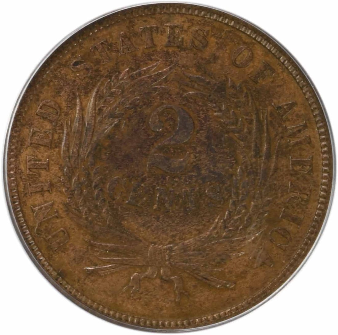 Two Cent Piece MS62BN PCGS - 3