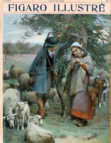 Chasse Defendue By Chialiva For Figaro Illustre 1898 Original Vintage Poster (1 of 1)