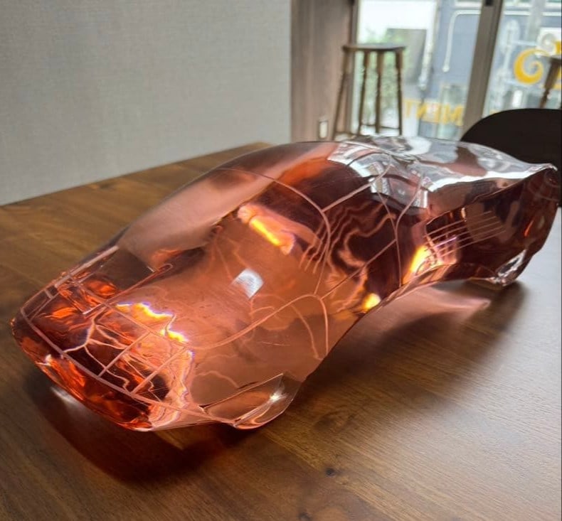 Massello sculpture signed Italian art from Murano glass by Pino Signoretto. (1 of 12)