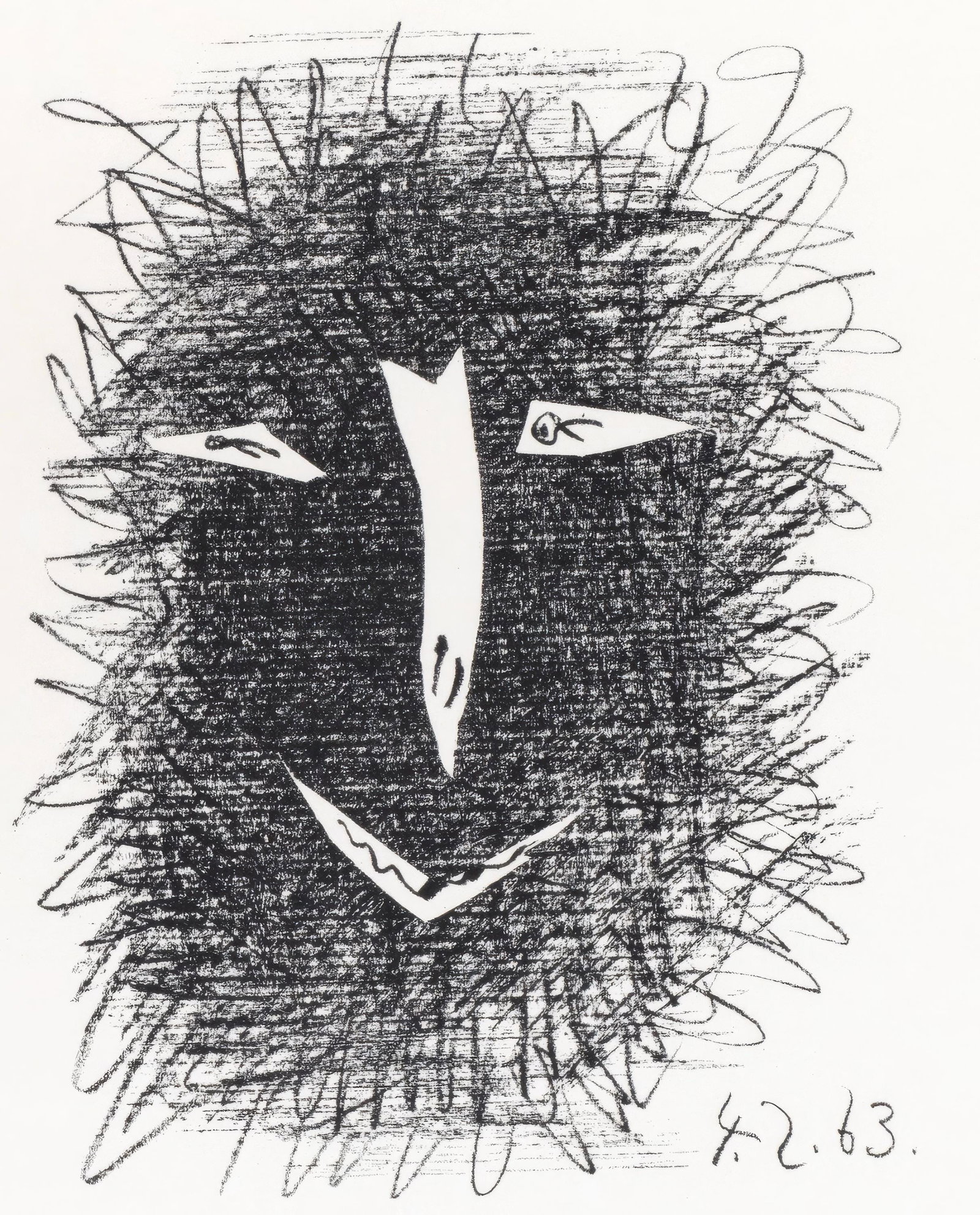 Pablo Picasso, Mask, from Picasso Lithographe IV, 1956-1963, Lithograph, 1964 (1 of 6)