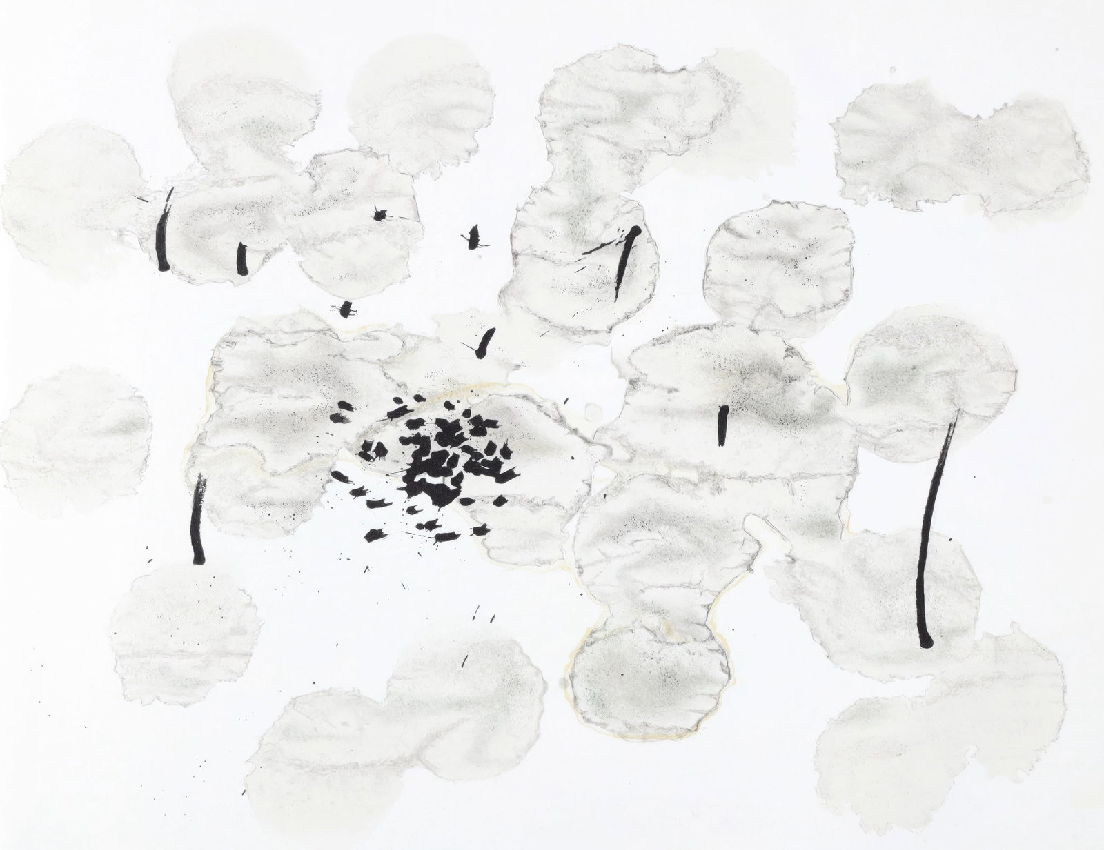 Joan Miro lithograph from Trace on the water 1963: Joan Miro lithograph from Trace on the water 1963 Experience the poetic universe of Joan Miro with this exquisite lithograph, Sans titre (Untitled), from his 1963 album Trace sur l'eau. Printed by Mae