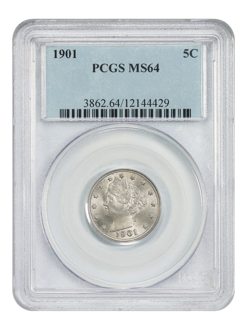 1901 5C PCGS MS64 - Liberty Nickel (1 of 4)