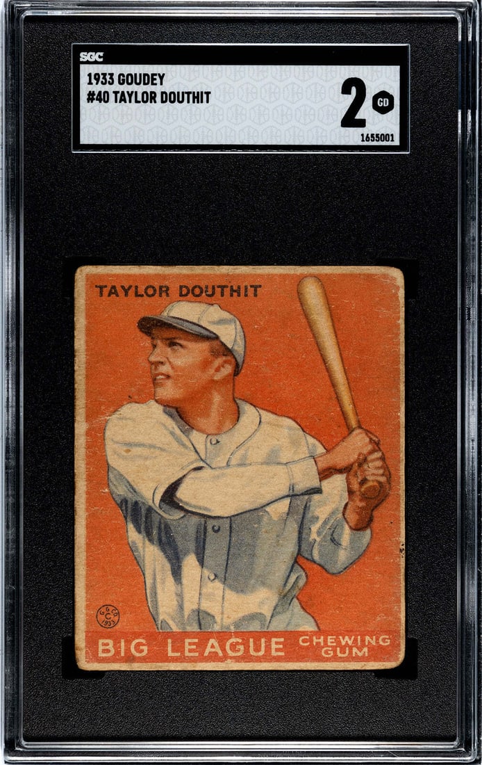 Taylor Douthit 1933 Goudey #40 SGC 2 (1 of 2)