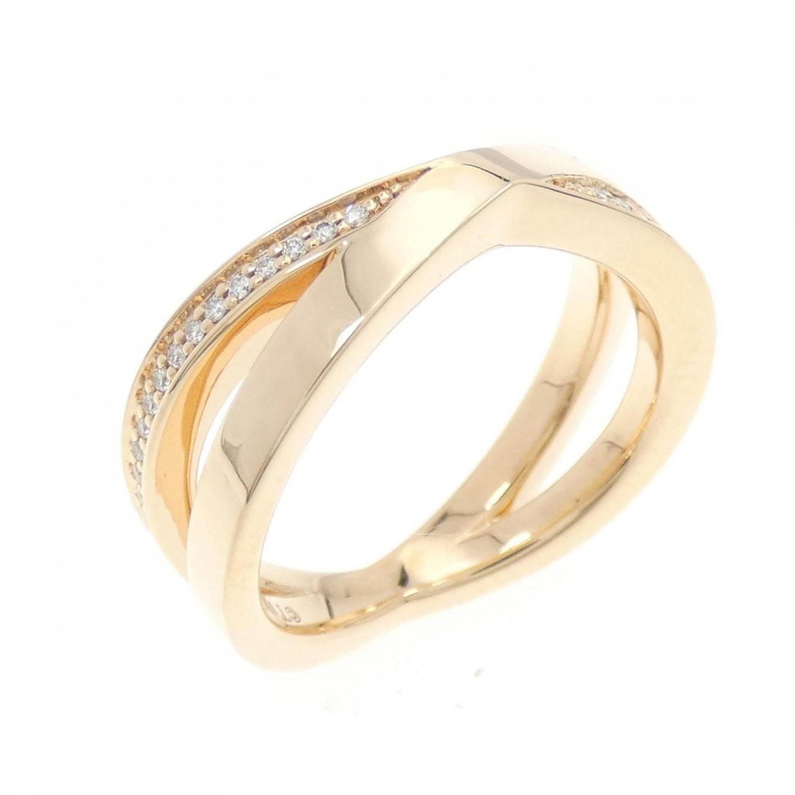 Pink gold 18k Tiffany band ring (1 of 5)