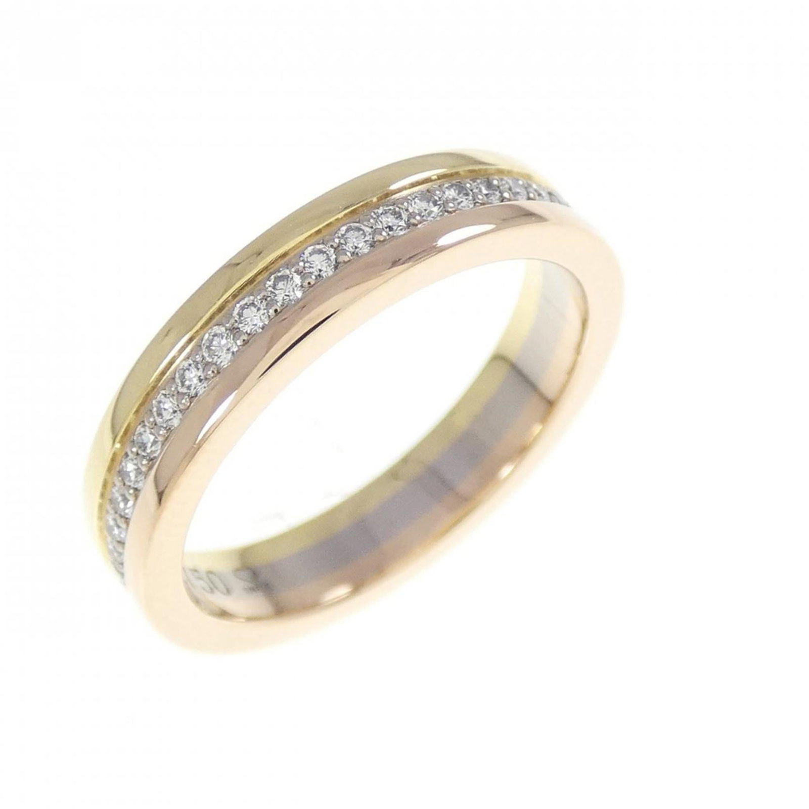 Cartier Band Ring Pink Gold, White Gold, Yellow Gold (1 of 4)