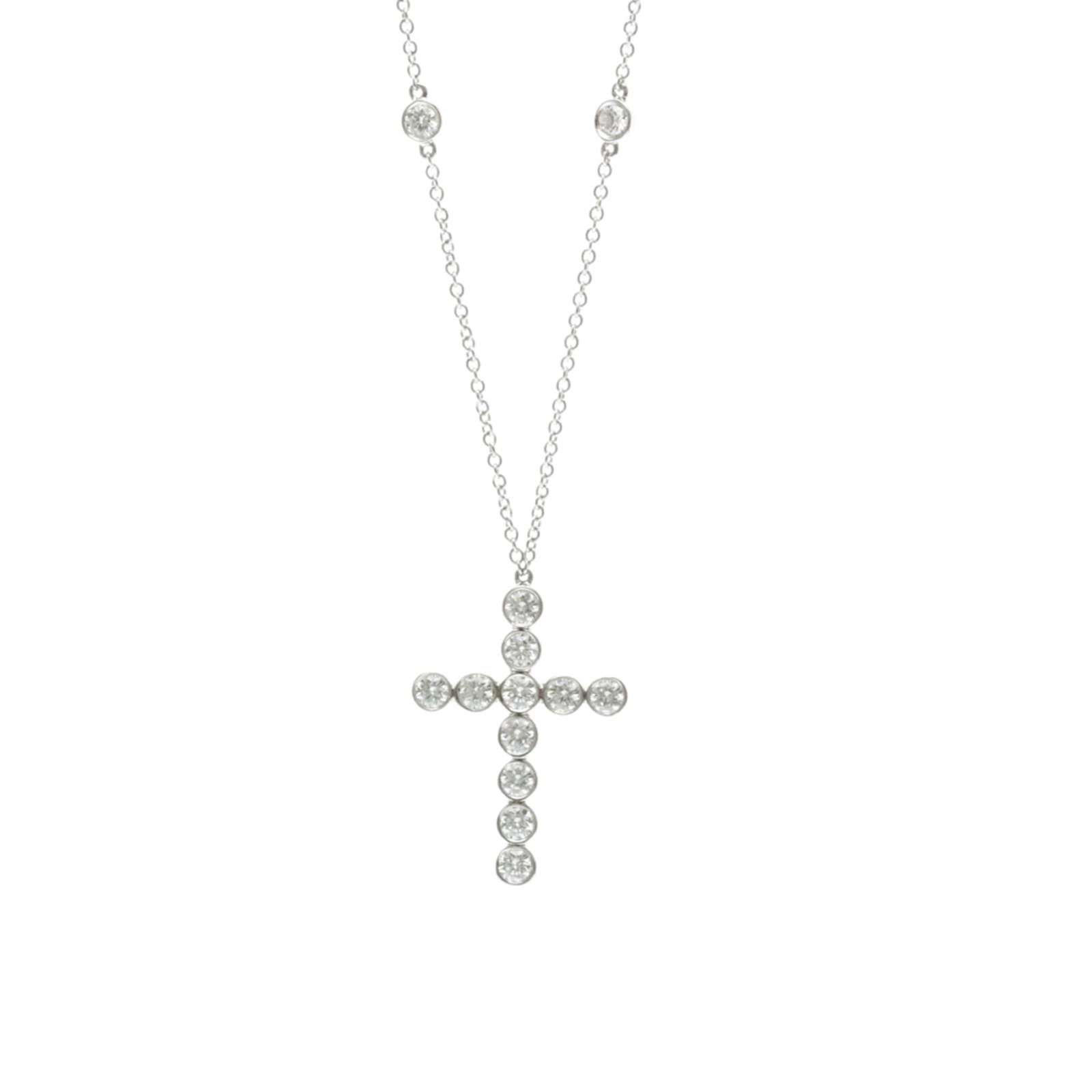 Tiffany men women fashion pendant necklace cross diamond jazz platinum diamond: Tiffany men women fashion pendant necklace cross diamond jazz platinum diamond Elevate your style with this stunning Tiffany pendant necklace, featuring a 5.3g platinum diamond set in a sleek