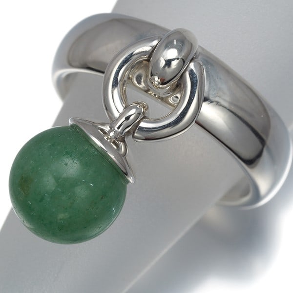 Tiffany&Co. Ring Jade Door Knocker Us4.75 925 Sterling Silver (1 of 4)
