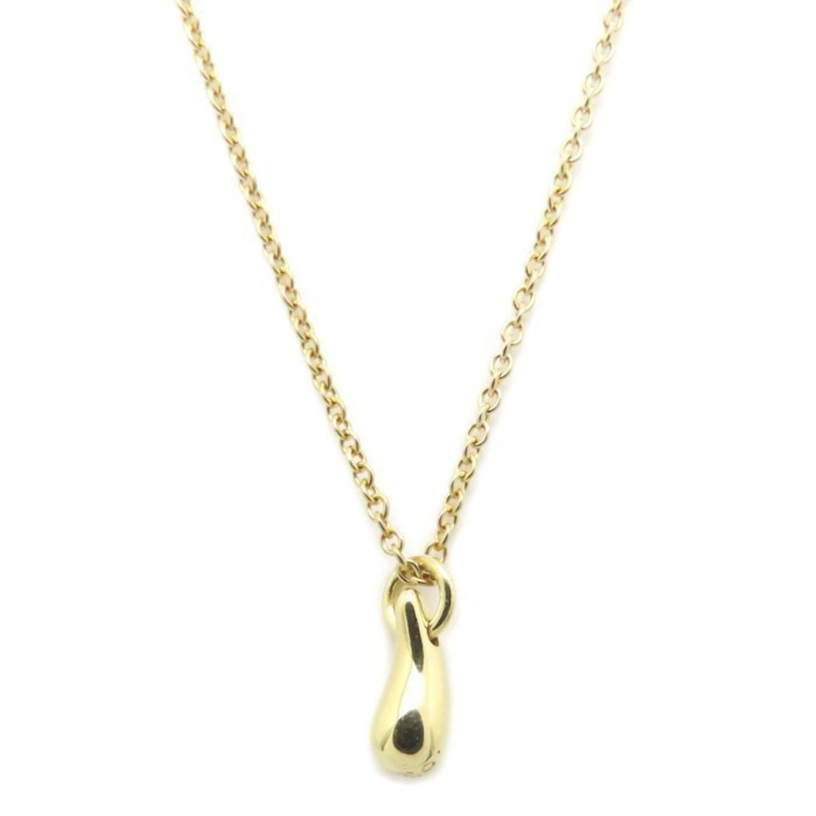 Tiffany & Co Tiffany Teardrop Necklace for Women in 18K White Gold by Elsa Peretti: Tiffany & Co Tiffany Teardrop Necklace for Women in 18K White Gold by Elsa Peretti Elegant and timeless, this 18K white gold Tiffany & Co Teardrop Necklace by Elsa Peretti is a beautiful accessory