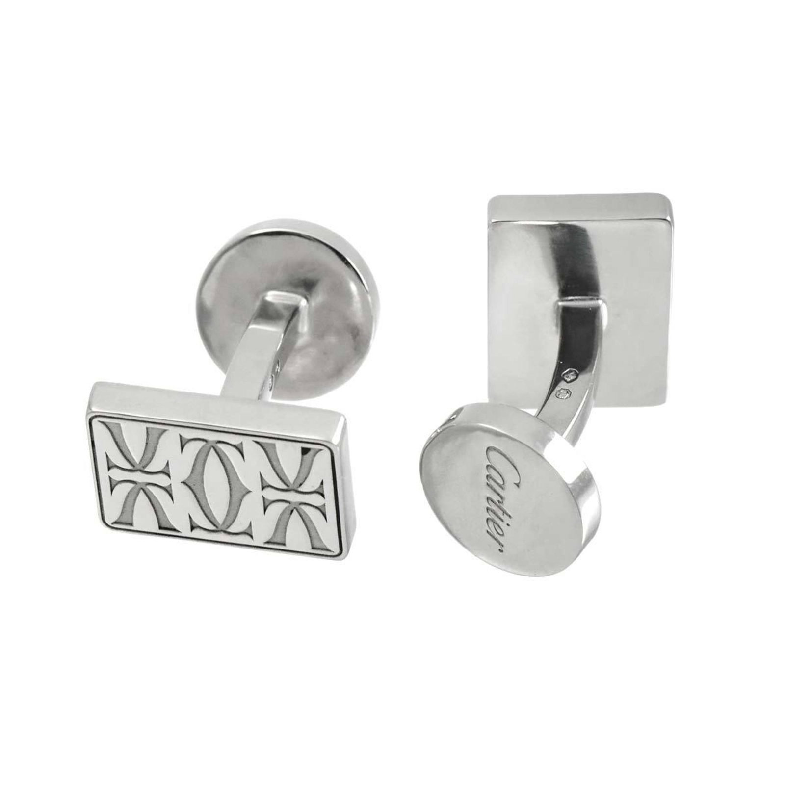 Silver Cartier Cufflinks - 4
