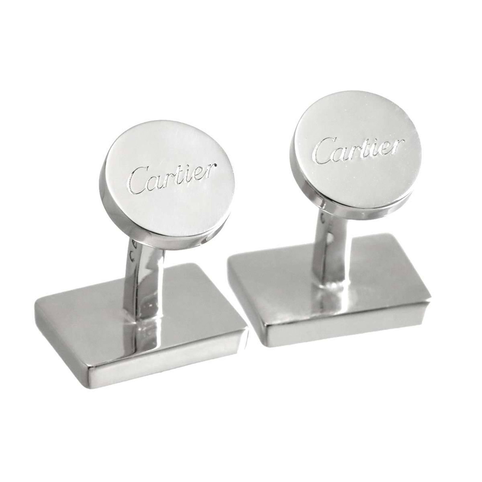 Silver Cartier Cufflinks - 7