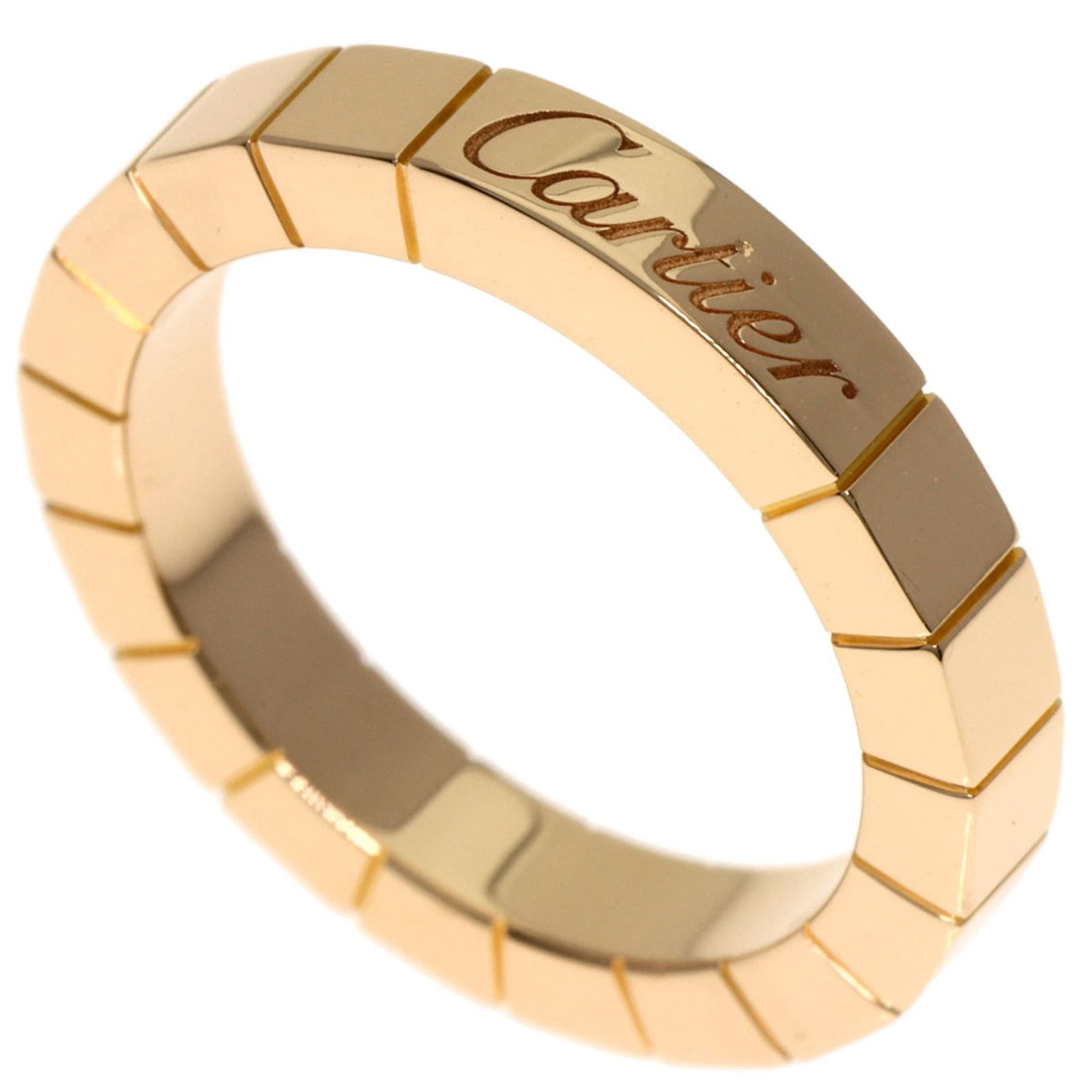 Cartier a pink gold ring band: Cartier a pink gold ring band A stunning pink gold ring band from Cartier, this 18K piece is crafted with elegant simplicity. With a few subtle signs of wear, it retains its classic charm and remains 