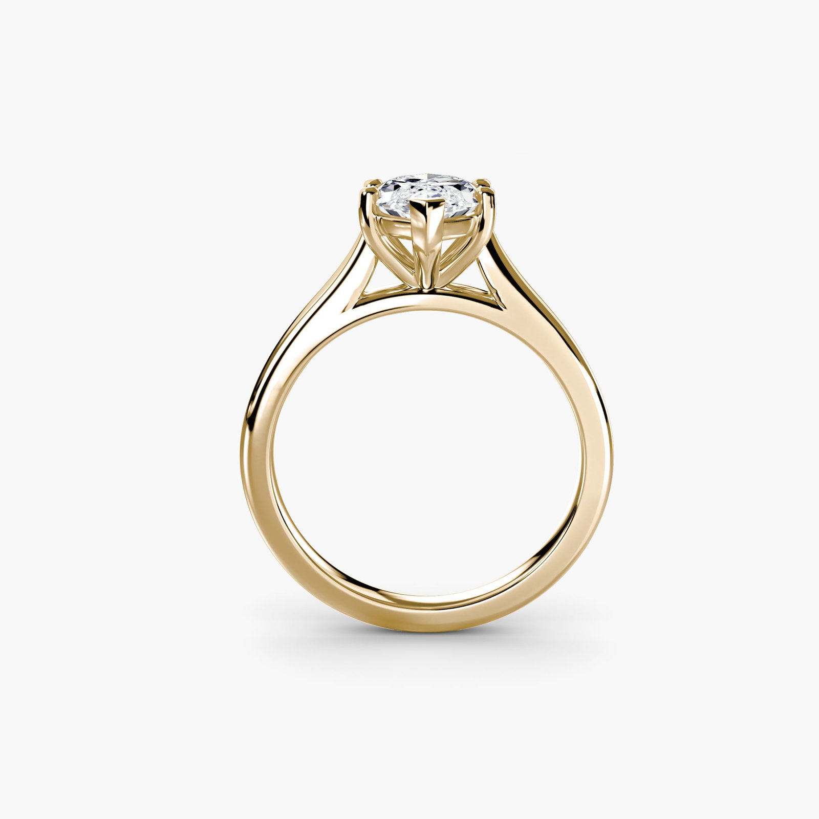Solitaire Marquise 14Kt Yellow Gold Ring Setting: Solitaire Marquise 14Kt Yellow Gold Ring Setting A sleek and modern marquise ring setting in 14Kt yellow gold, perfect for those who appreciate understated elegance. This new setting boasts a slender
