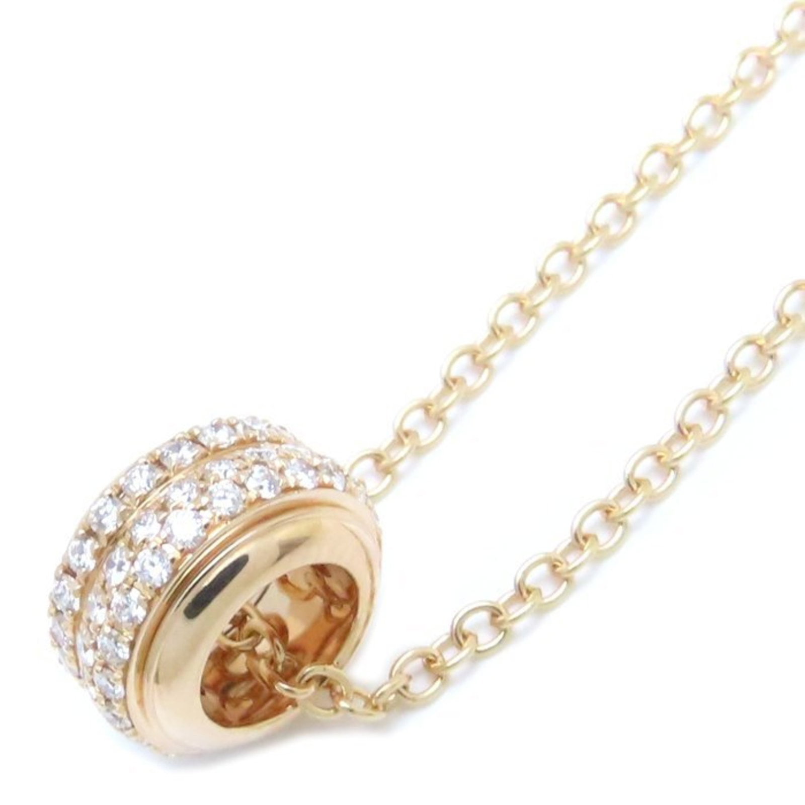 PIAGET Possession Necklace Diamond G33P0088 K18PG Pink Gold 293593: PIAGET Possession Necklace Diamond G33P0088 K18PG Pink Gold 293593 A stunning Piaget Possession Necklace in pink gold, featuring a 11.6mm diamond pendant that adds a touch of elegance to any outfit.