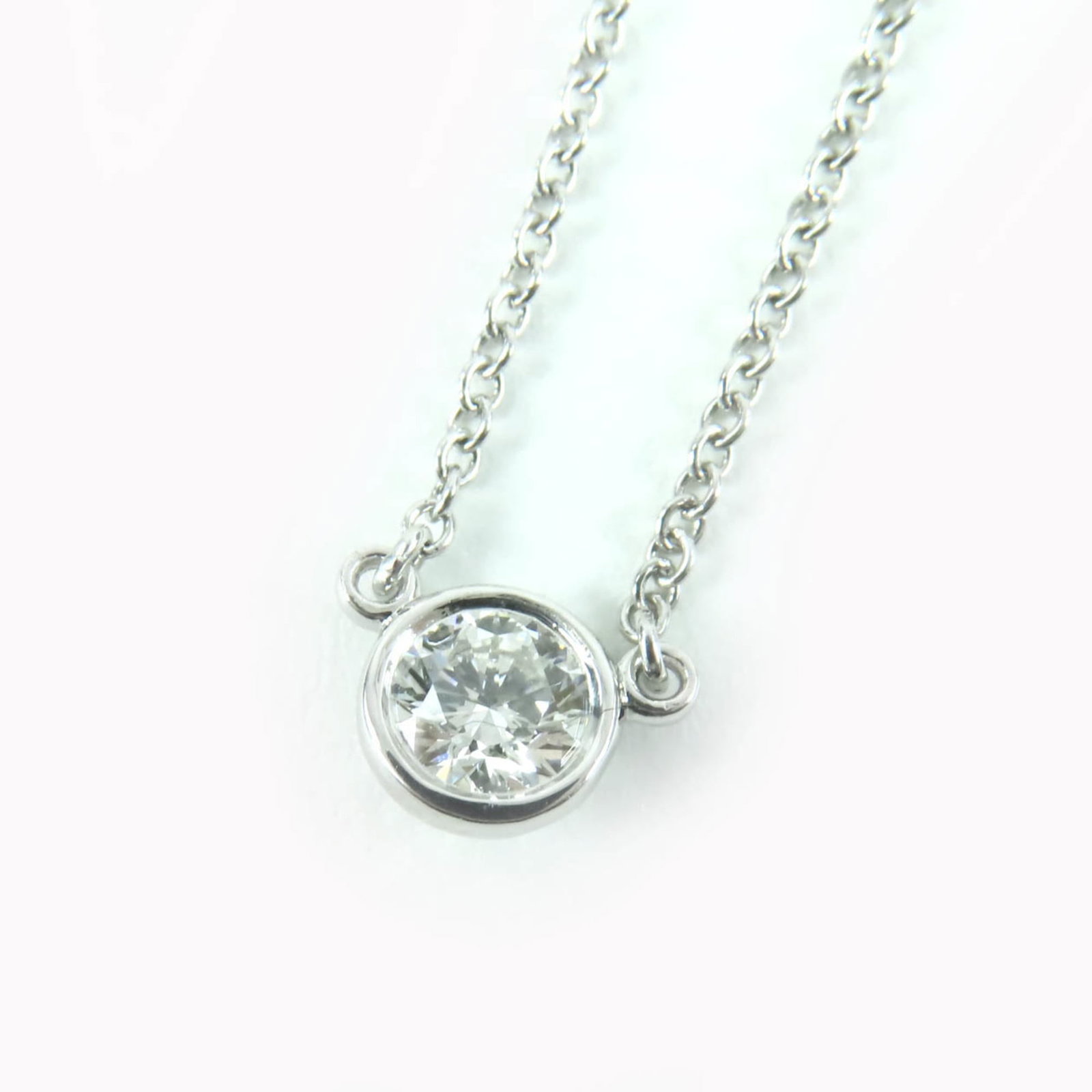 TIFFANY&Co. Tiffany & Co. Elsa Peretti By the Yard PT950 0.23ct I VVS1 3EX NONE 74960847 1P Diamond: TIFFANY&Co. Tiffany & Co. Elsa Peretti By the Yard PT950 0.23ct I VVS1 3EX NONE 74960847 1P Diamond Elegant and sophisticated, this Tiffany & Co. Elsa Peretti diamond necklace boasts a stunning