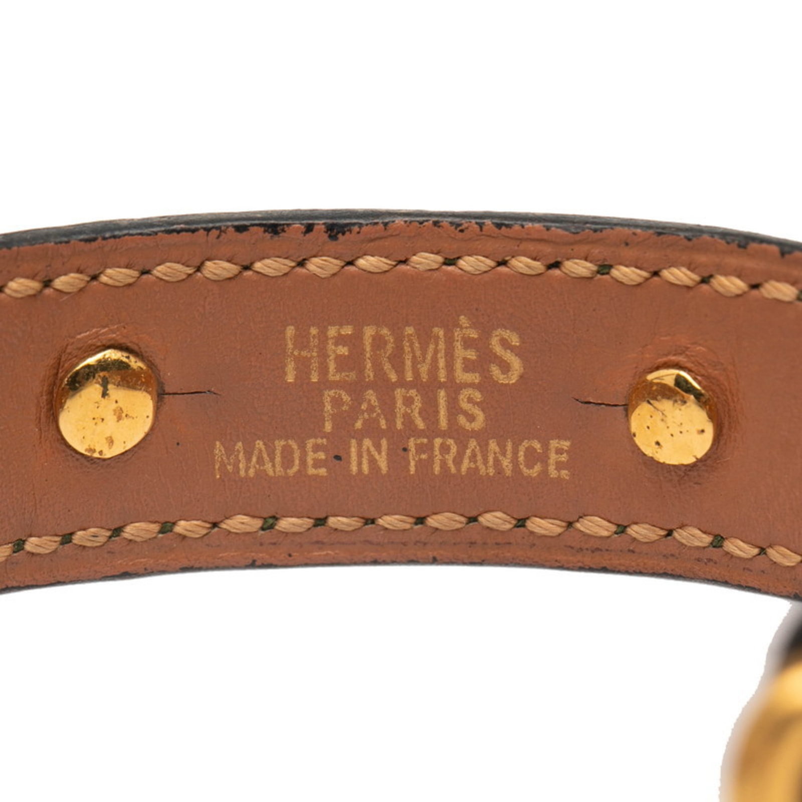 Hermes leather bangle - 4