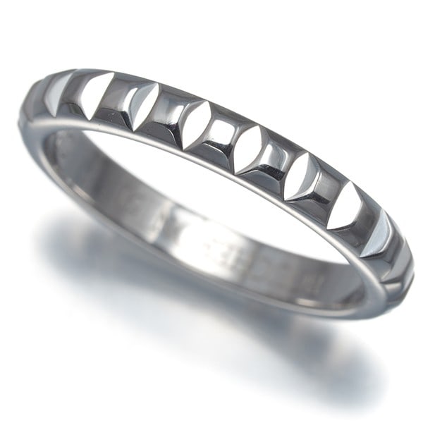 Boucheron Ring Quatre Clou De Paris Medium Eu51 18K 750 White Gold (1 of 4)