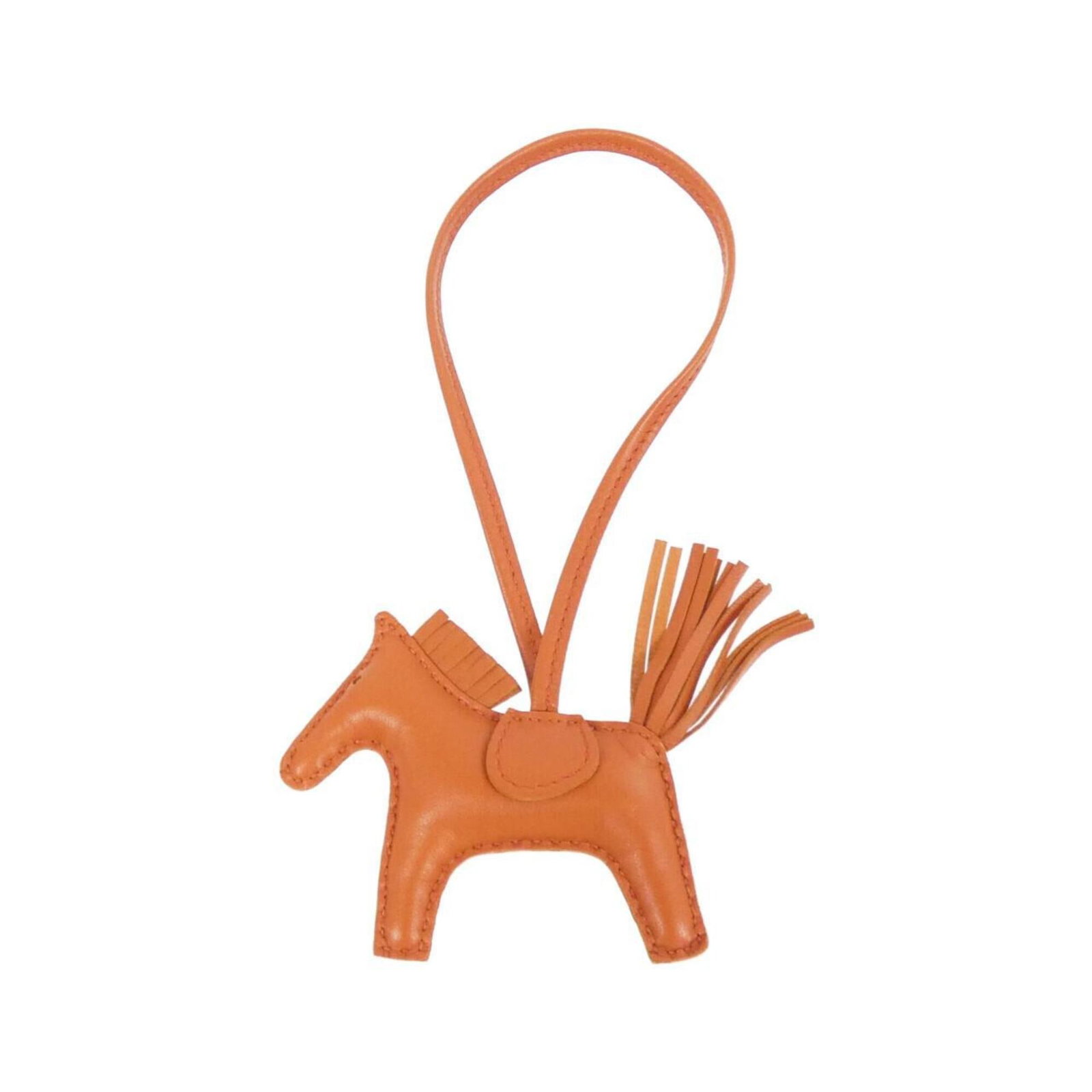 Hermes Handbag Agneau Milo: Hermes Handbag Agneau Milo The Hermes Agneau Milo handbag boasts a rich, brown color and sleek design, crafted from high-quality Agneau Milo material. Measuring 75mm x 85mm in size, this charming bag