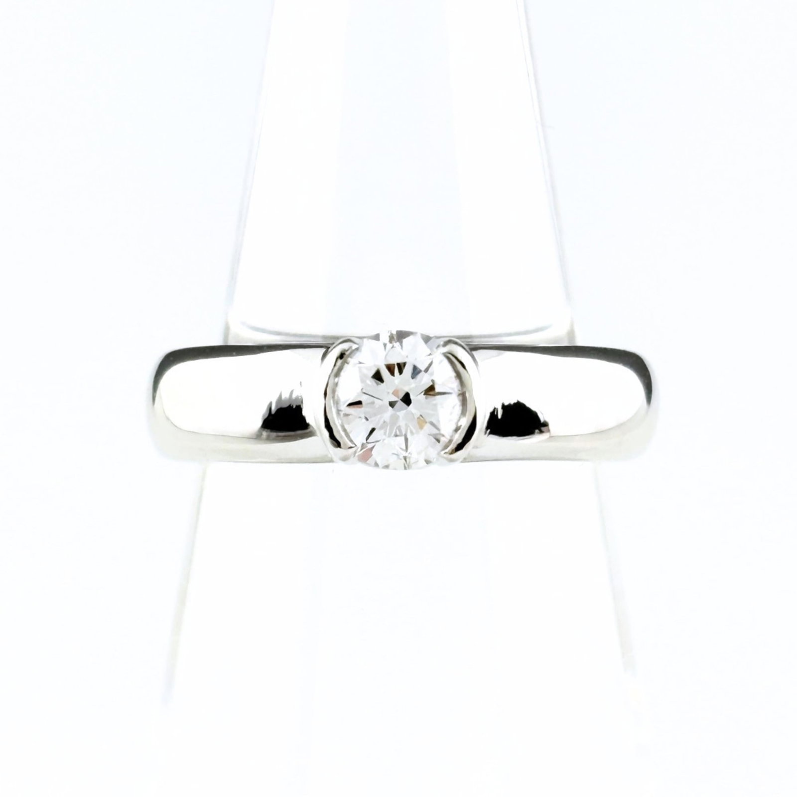 Tiffany & Co. Dots Ring, Platinum Ring with Diamonds, Pt950, Women's (1 of 8)