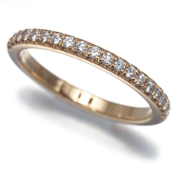 Tiffany&Co. Ring Diamond Soleste Half Eternity Us5 18K 750 Rose Gold (1 of 5)