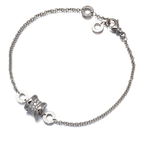 Bvlgari Bracelet Diamond B.Zero1 Ml Engraved 18K 750 White Gold (1 of 4)