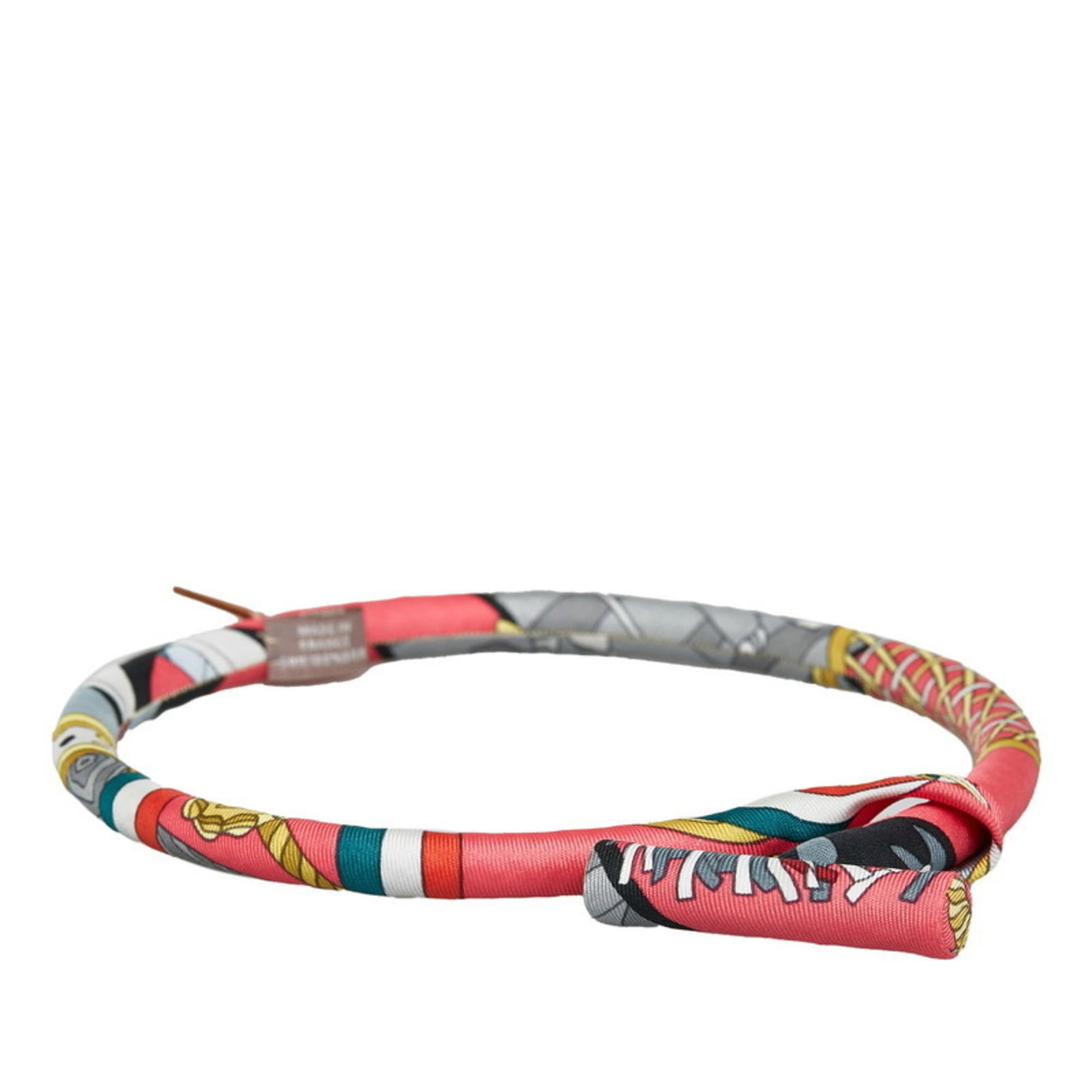 Hermes Bride de Soie Choker Necklace Pink Multicolor Silk Women's HERMES (1 of 8)