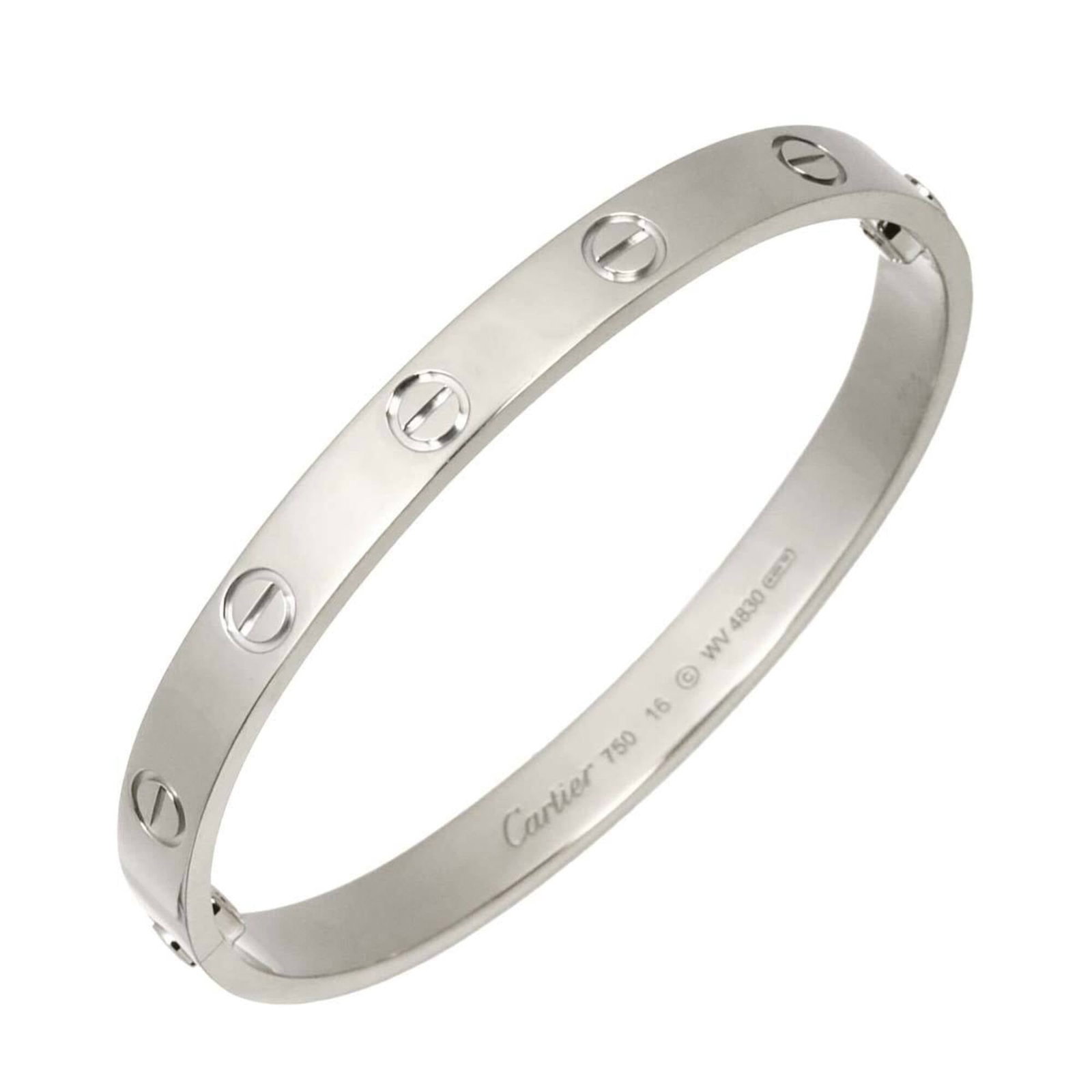 Cartier is a charm bracelet.: Cartier is a charm bracelet. A stunning 18K white gold Cartier charm bracelet, featuring a sleek design with intricate details, is up for auction. Measuring 15cm in length and weighing 30.8g, this ele