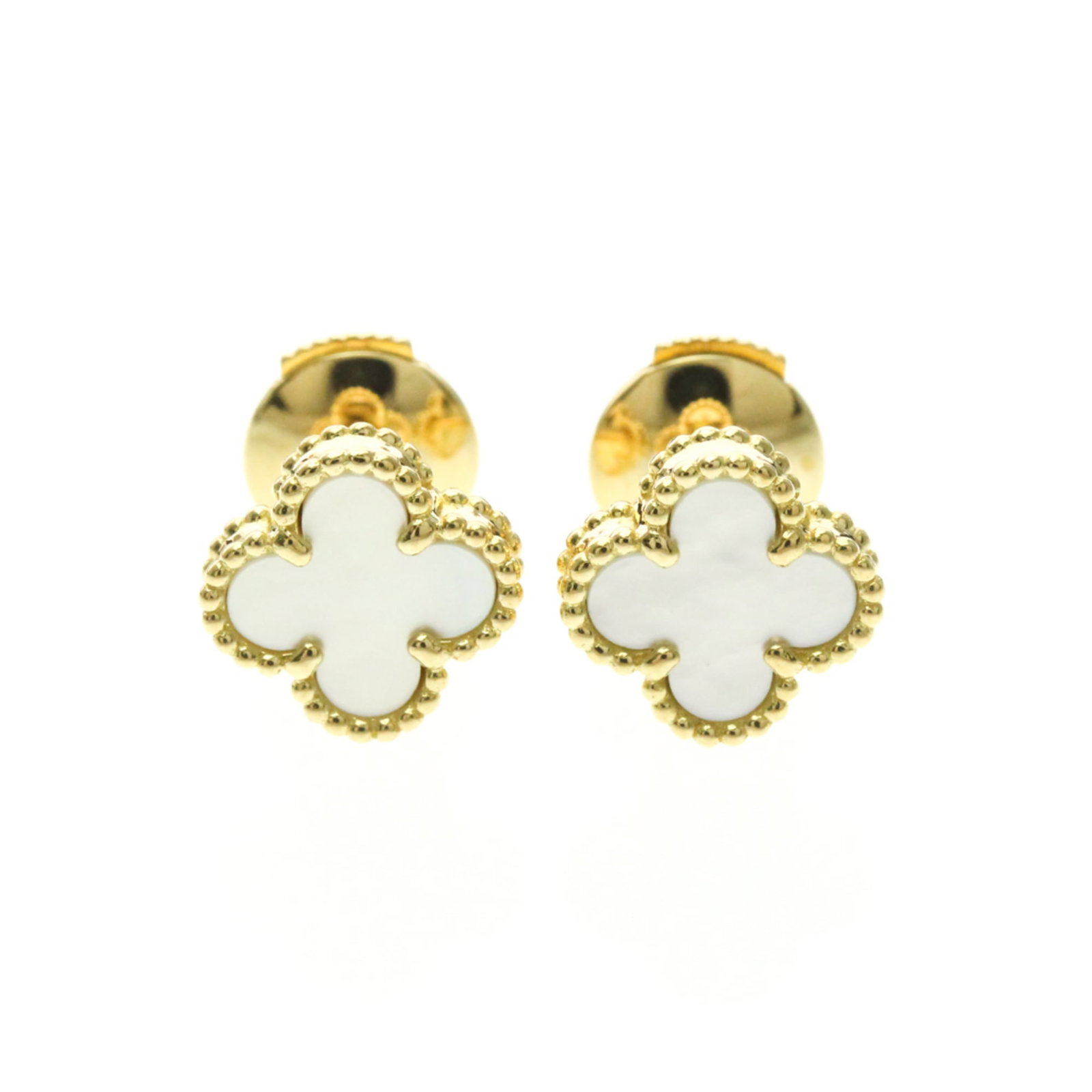 Van Cleef & Arpels Yellow Gold Stud Earrings: Van Cleef & Arpels Yellow Gold Stud Earrings Elegant and understated, these Van Cleef & Arpels Yellow Gold Stud Earrings shine with a subtle sophistication. Crafted from 18K yellow gold, they feature