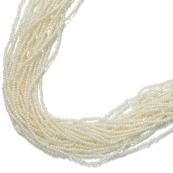 Keshi Pearl 1.2-1.5Mm 20-Strand Necklace Silver (1 of 4)