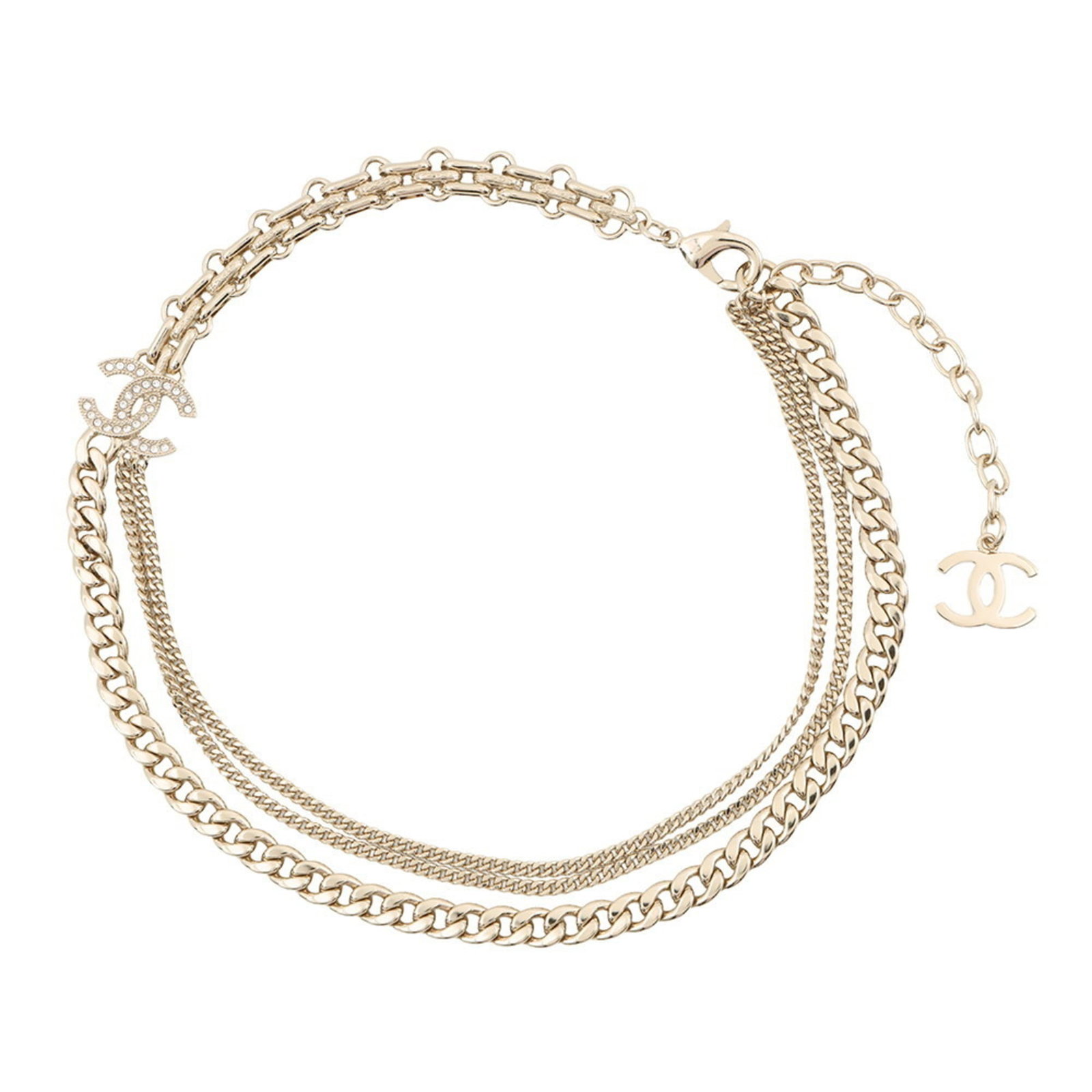 Chanel Necklace Coco Mark Rhinestone B25K CHANEL NECKLACE (1 of 10)