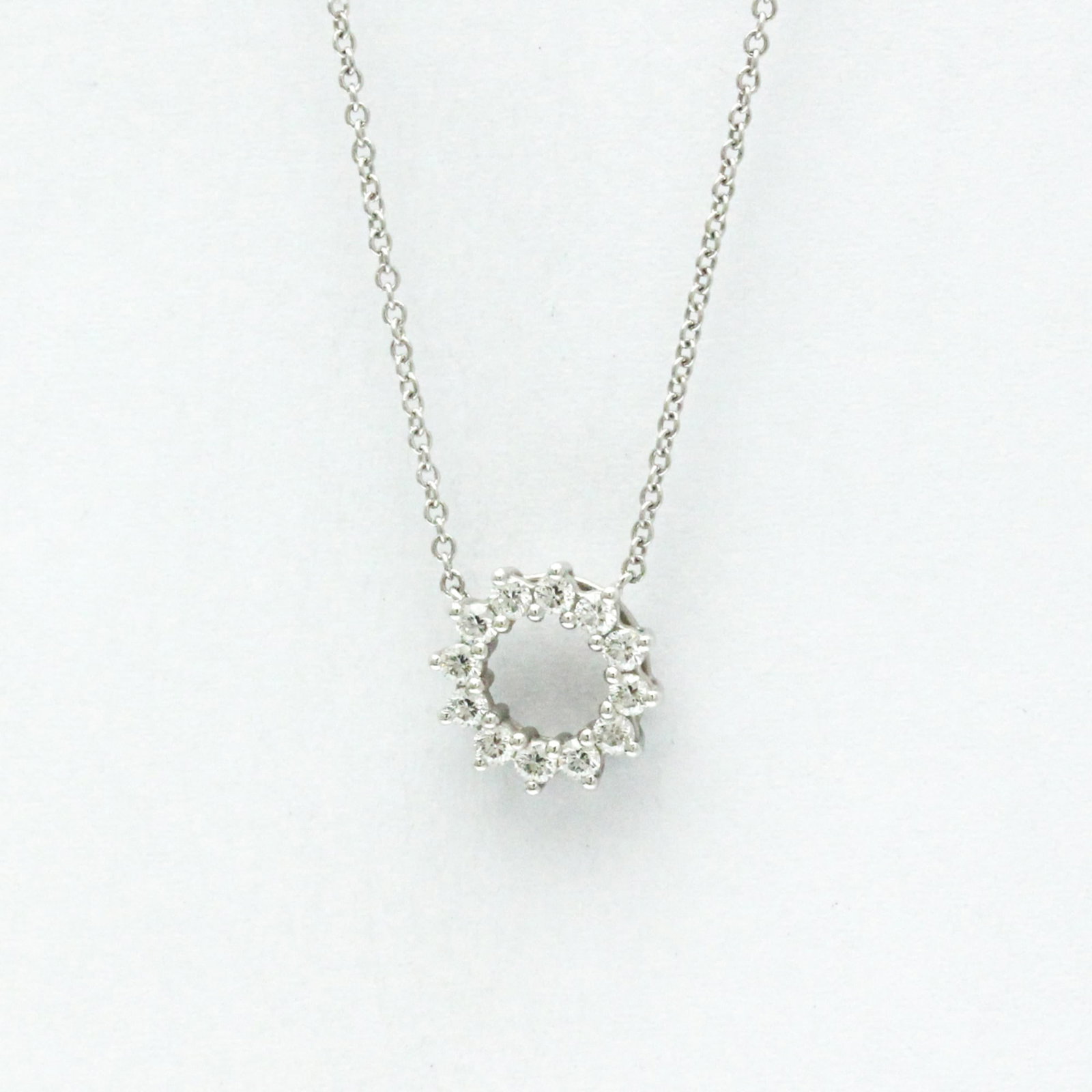 Tiffany Open Circle Necklace Mini Platinum Diamond Men, Women Fashion Pendant Necklace (Silver): Tiffany Open Circle Necklace Mini Platinum Diamond Men, Women Fashion Pendant Necklace (Silver) Elevate your style with this stunning Tiffany Open Circle Necklace featuring a 2.9g platinum diamond pen