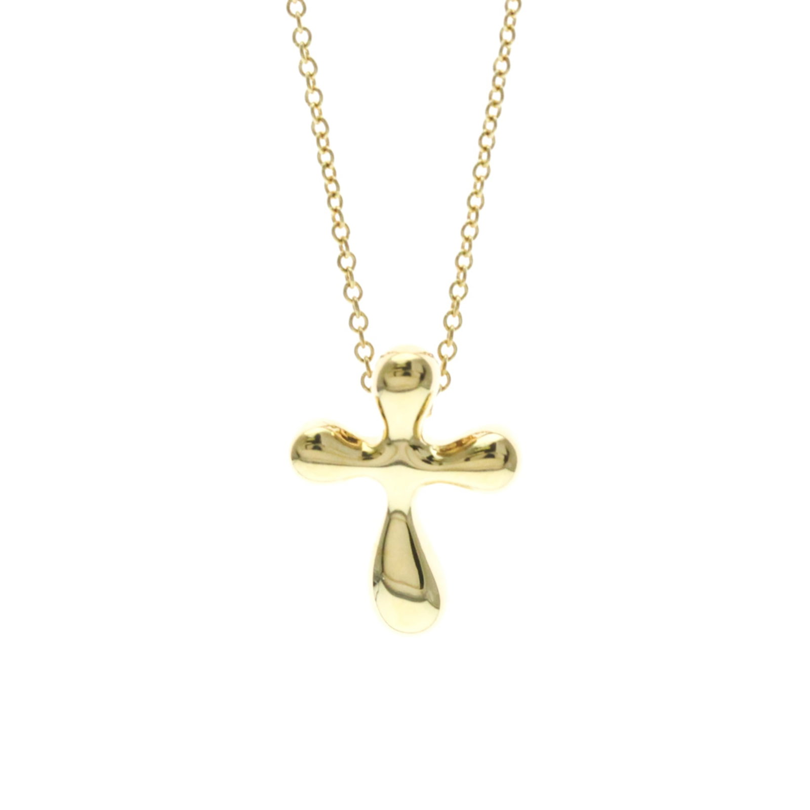 Tiffany Cross Necklace Yellow Gold (18K) No Stone Men, Women Fashion Pendant Necklace (Gold): Tiffany Cross Necklace Yellow Gold (18K) No Stone Men, Women Fashion Pendant Necklace (Gold) Elevate your style with this 18K yellow gold Tiffany cross necklace pendant, crafted from high-quality