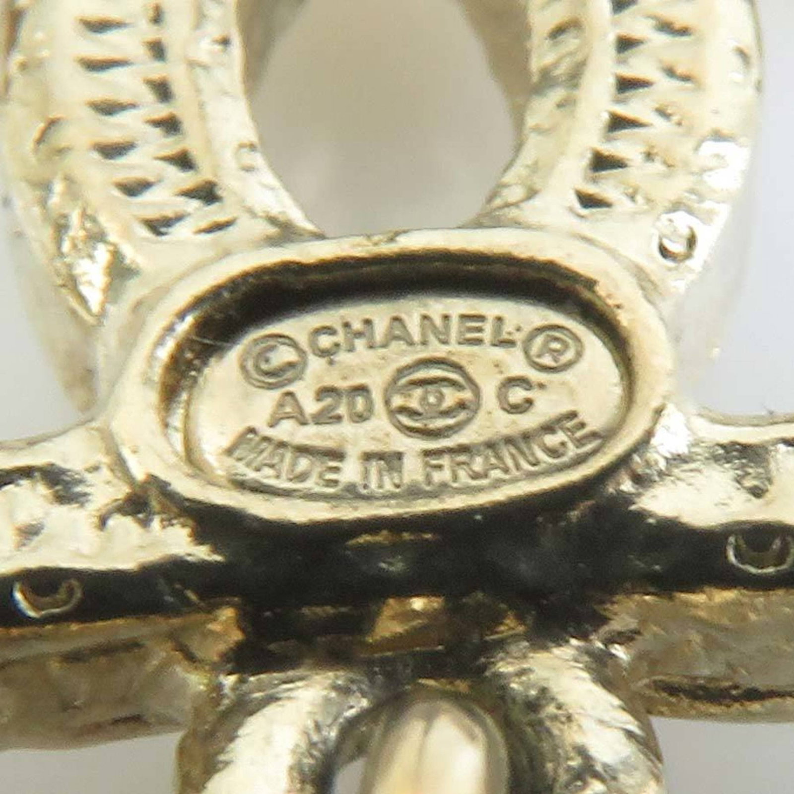 Chanel metal stud earrings - 7