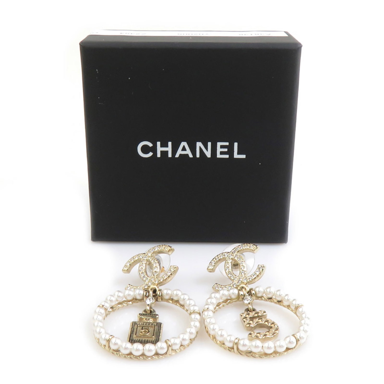 Chanel metal stud earrings - 8