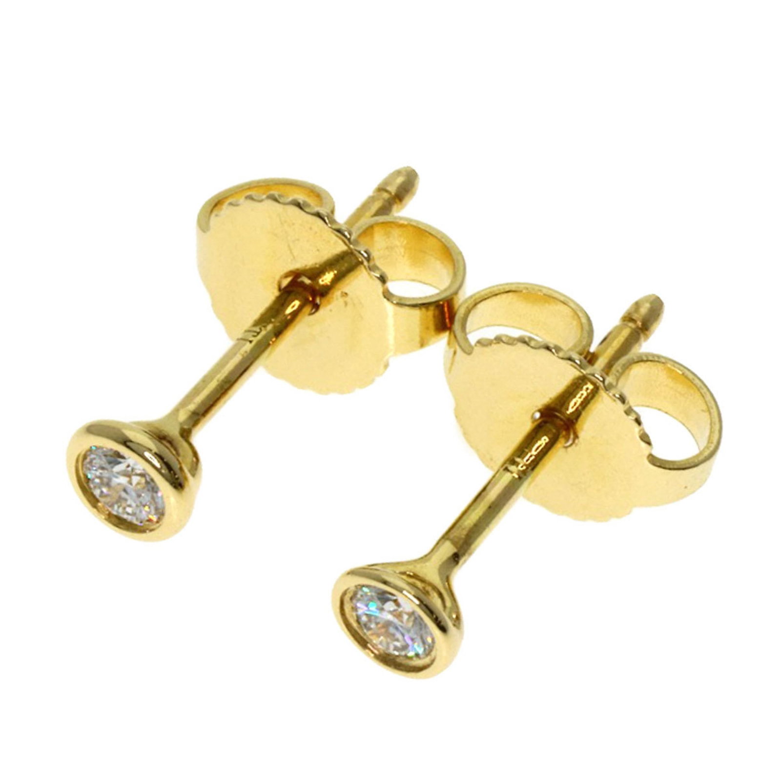 Tiffany Yellow Gold 18K Stud Earrings (1 of 5)