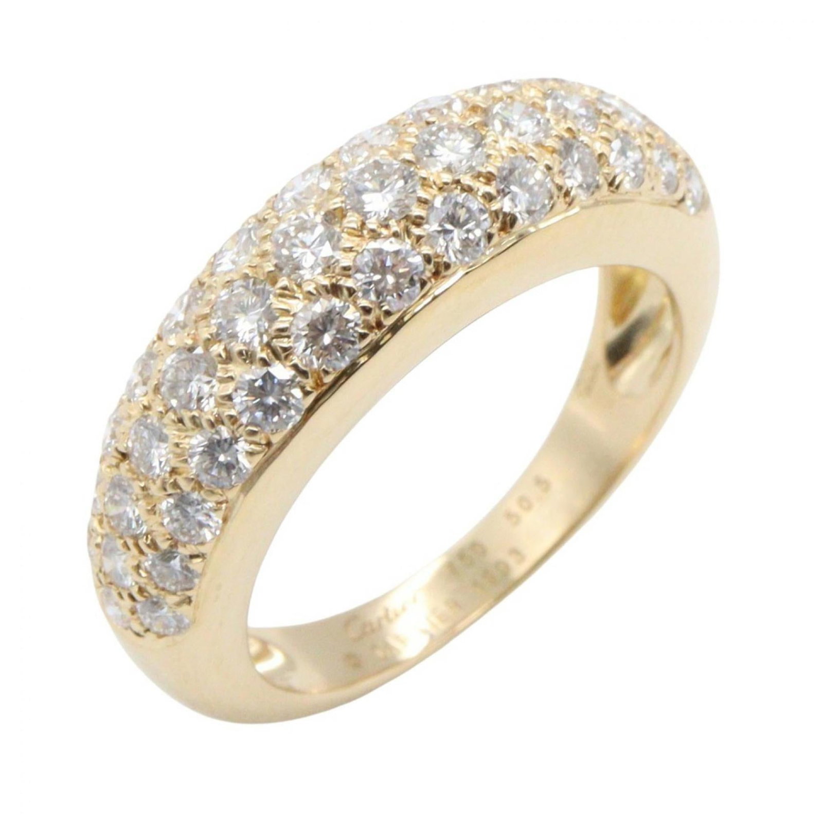 Cartier gold yellow ring band (1 of 8)