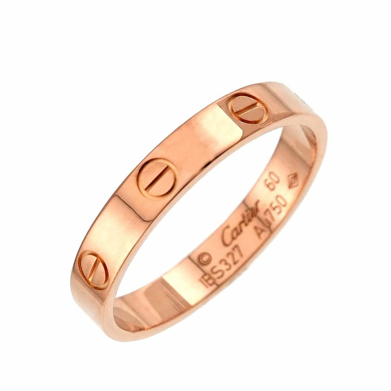 Cartier Band Ring Pink Gold (18K): Cartier Band Ring Pink Gold (18K) A Cartier Band Ring in 18K pink gold adds a touch of elegance to any outfit with its sleek design and premium material. This used, like-new ring boasts hardly any sig