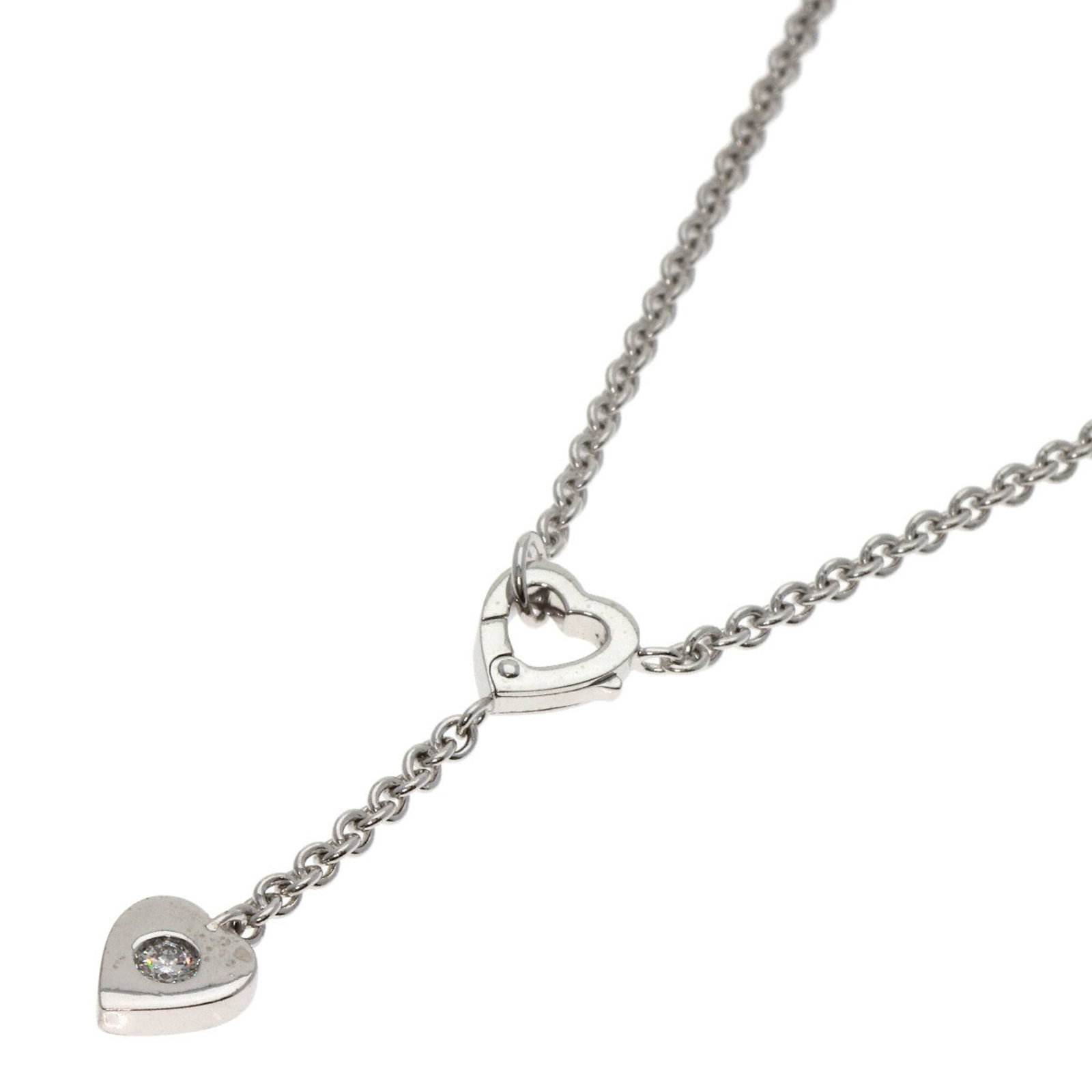 Cartier Mon Amour 1P Diamond Necklace 18K White Gold Women's CARTIER (1 of 9)