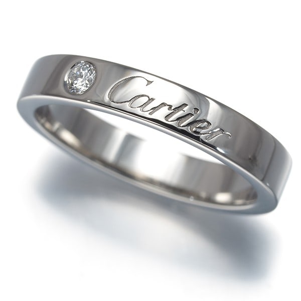 Cartier Ring C De Cartier Wedding Band 1P Eu47 950 Platinum (1 of 4)