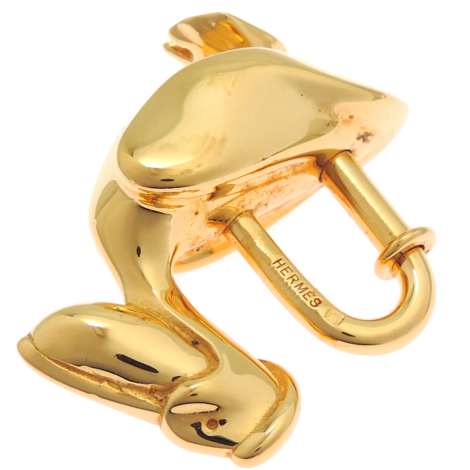 Hermes handbag charm in gold plating - 3