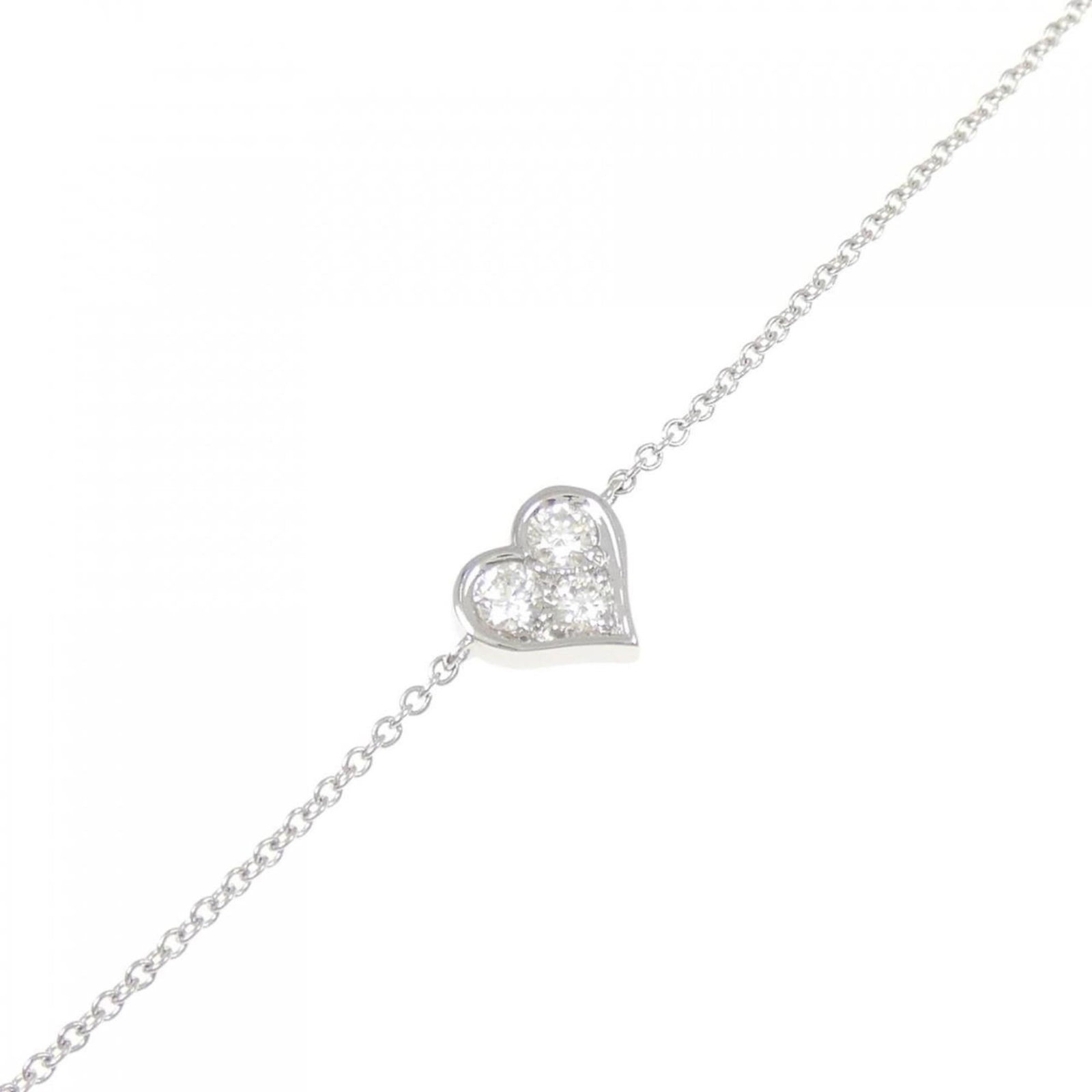 Tiffany Charm Bracelet Platinum 950: Tiffany Charm Bracelet Platinum 950 A stunning Tiffany charm bracelet in platinum 950, featuring a diamond stone, adds a touch of elegance to any outfit. With its sleek design and durable