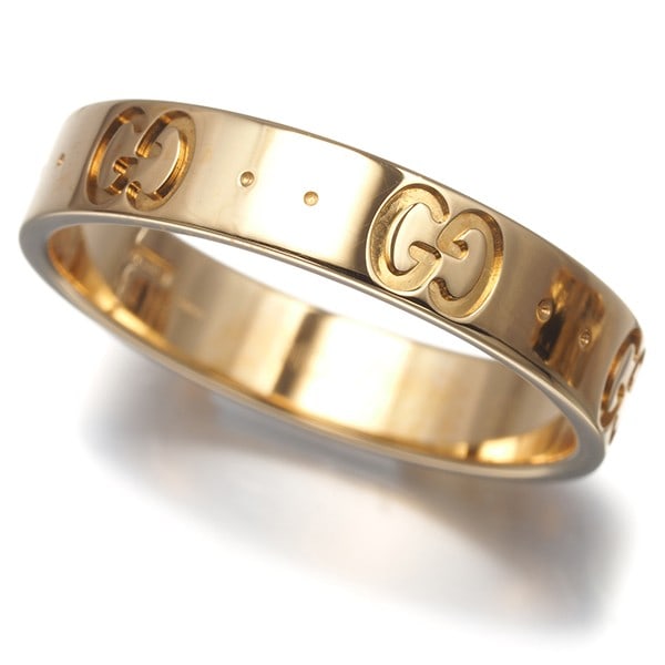 Gucci Thin Gold Rose 18K Icon Ring (1 of 5)