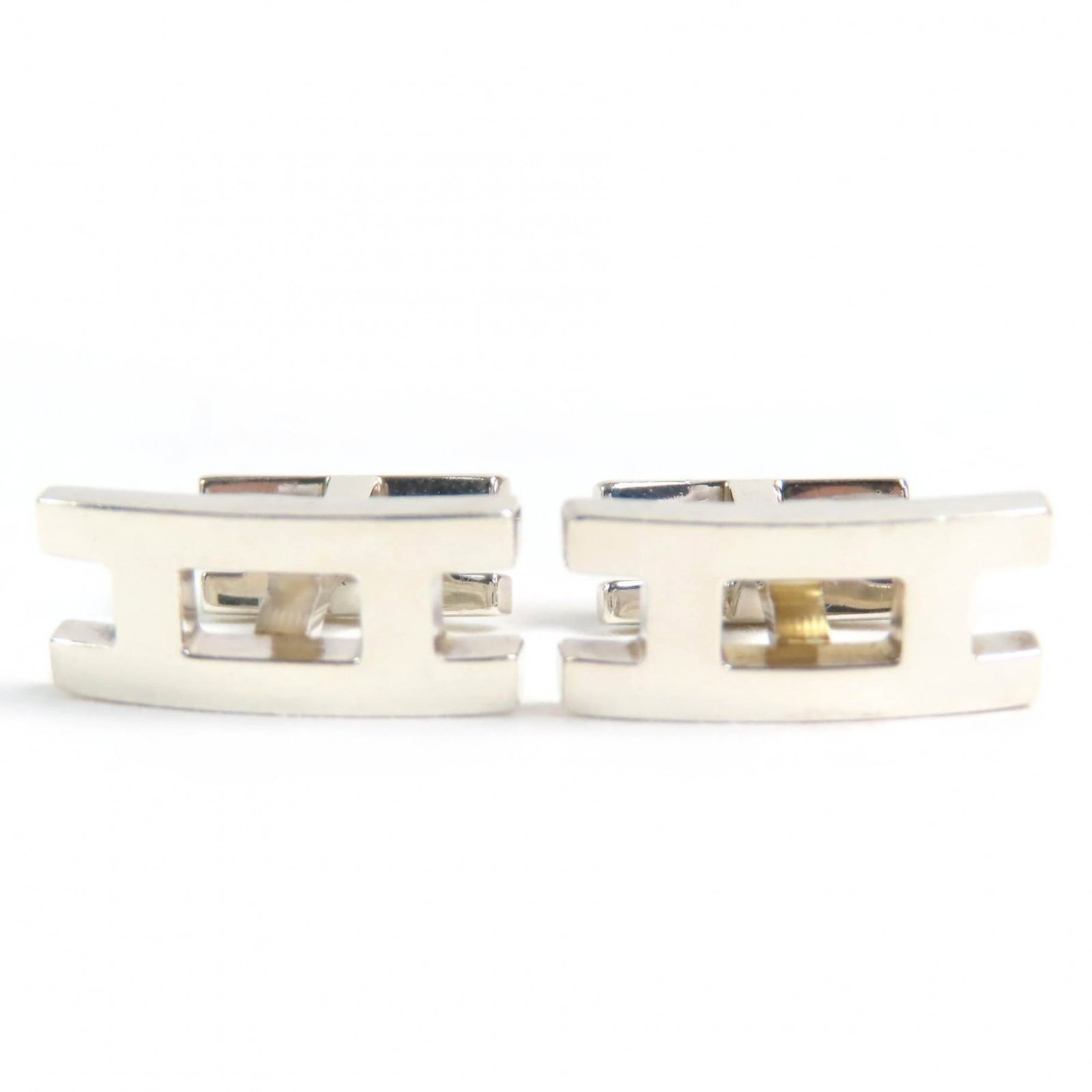 Silver button from Hermes with stud. - 2