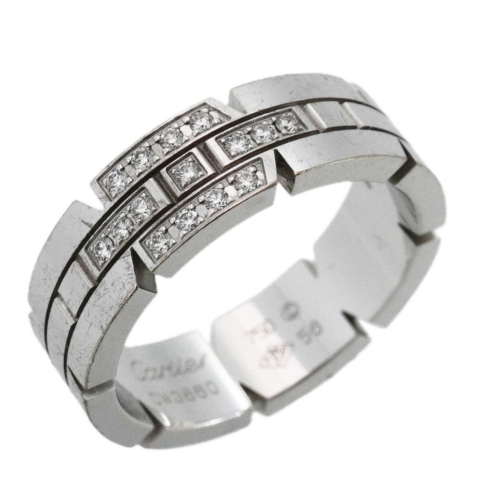 Cartier white gold ring band (1 of 10)