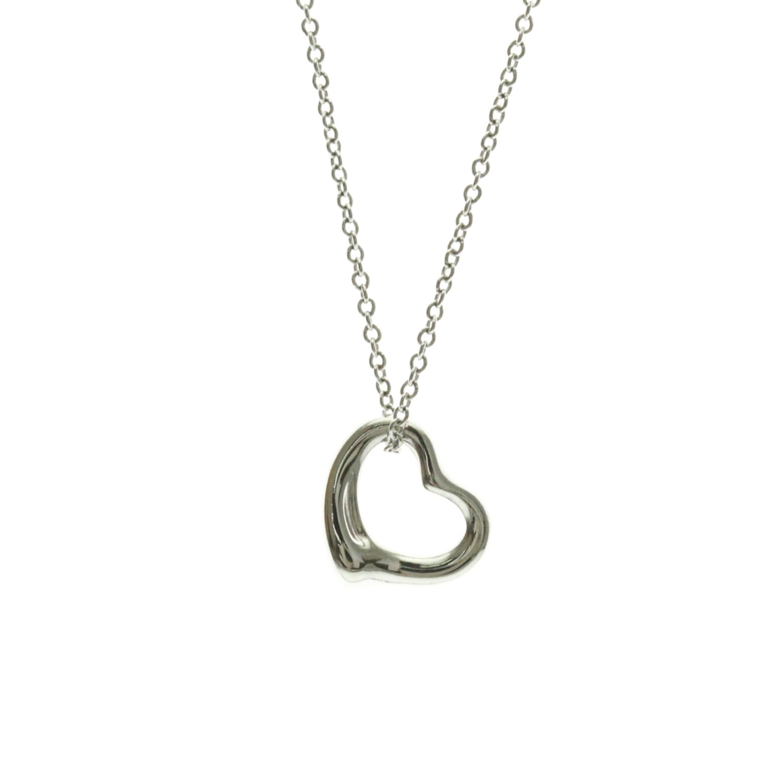 Tiffany Open Heart Pendant is a Platinum Silver Fashion Necklace for Women and Men: Tiffany Open Heart Pendant is a Platinum Silver Fashion Necklace for Women and Men Elegant and understated, this Tiffany Open Heart Pendant is a sophisticated accessory for those who appreciate
