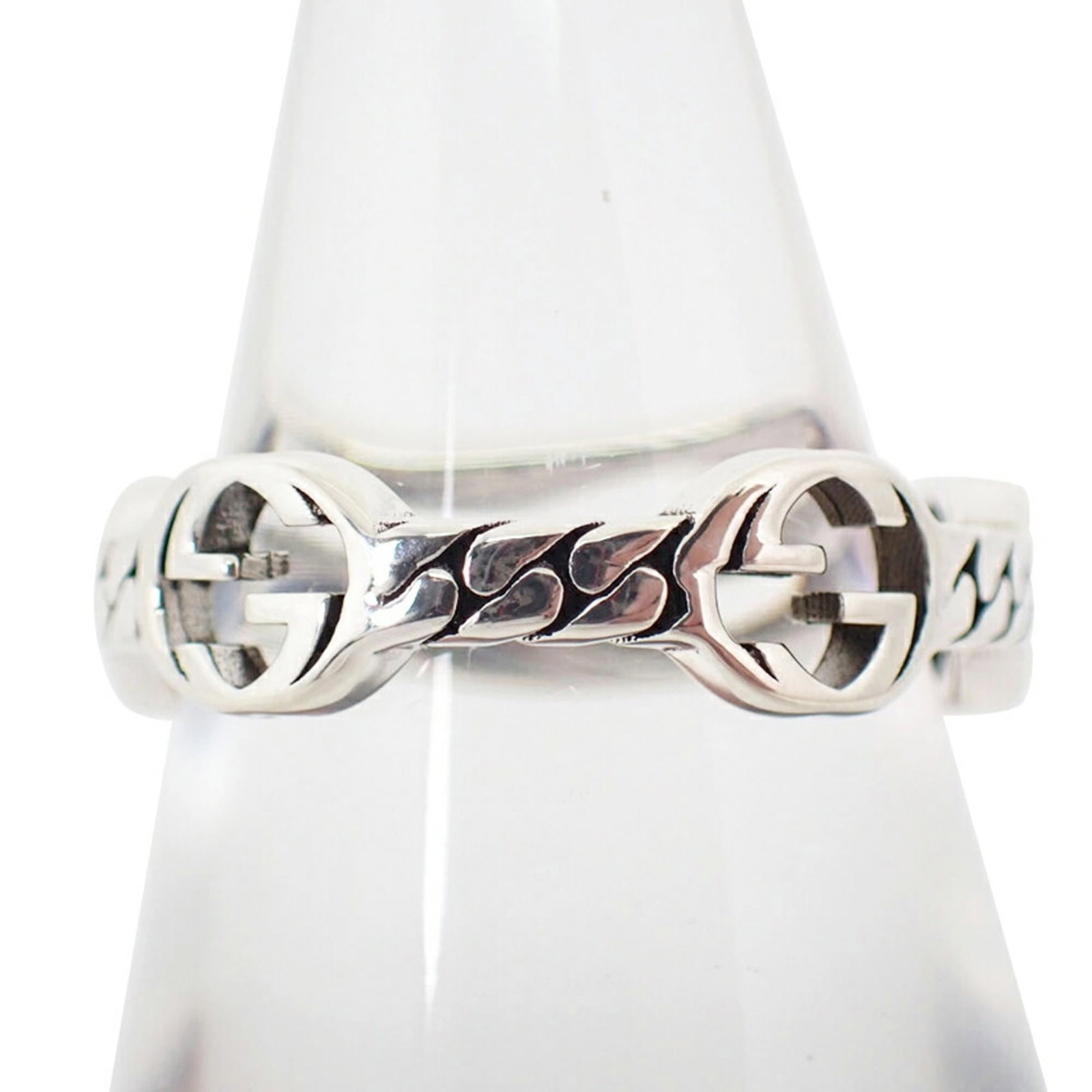 Gucci band is sterling silver ring. (1 of 10)