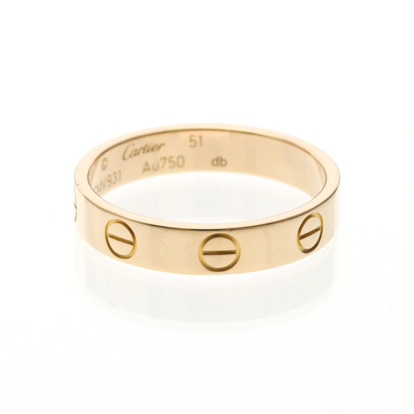 Cartier Band Ring Pink Gold (18K): Cartier Band Ring Pink Gold (18K) A beautiful Cartier band ring in pink gold (18K) adds a touch of elegance to any outfit. This 51mm wide ring, sized US 5 3/4, boasts a sleek design with a subtle