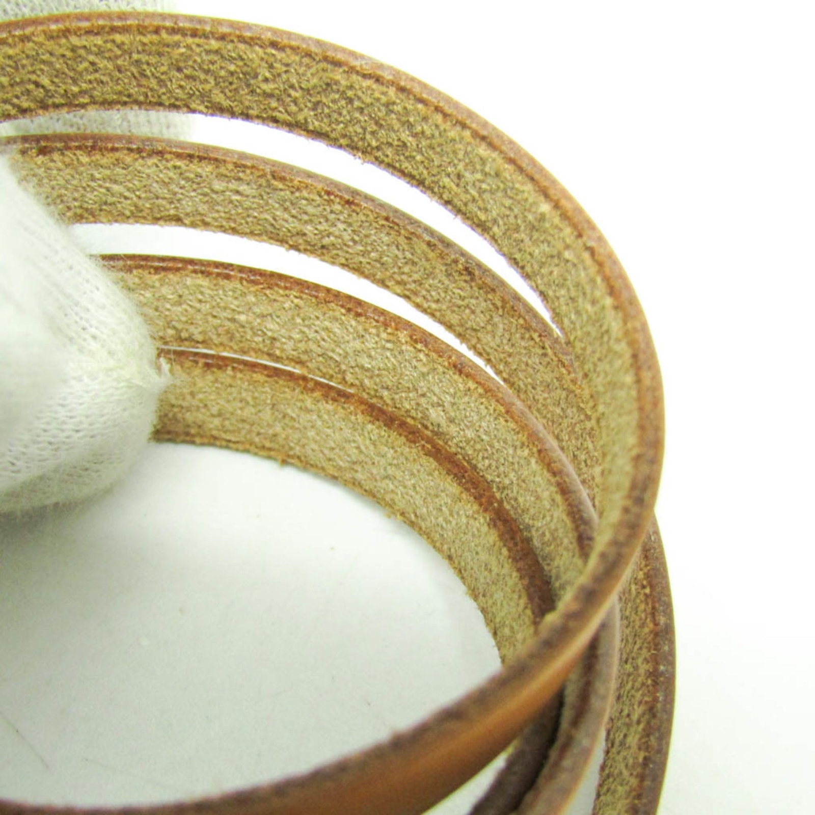 Hermes leather bangle - 5