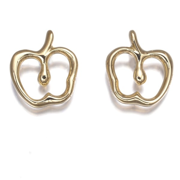 Tiffany & Co. 18K Yellow Gold Apple Earrings: Tiffany & Co. 18K Yellow Gold Apple Earrings Elevate your style with these stunning 18K yellow gold Apple earrings from Tiffany & Co., crafted in Spain with exceptional attention to detail. Featuring